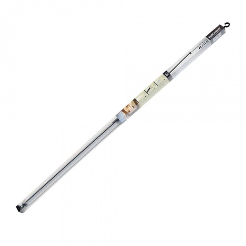 Aliuminio profilis LED juostai EUROLIGHT, įfrezuojamas, baltos spalvos, 1m kompl