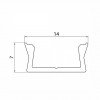 Aluminium profile for LED strip EUROLIGHT, white, 1m incl. Aluminium profile for LED strip EUROLIGHT, white, 1m incl.