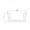 Aluminium profile for LED strip EUROLIGHT, white, 2m incl. Aluminium profile for LED strip EUROLIGHT, white, 2m incl.