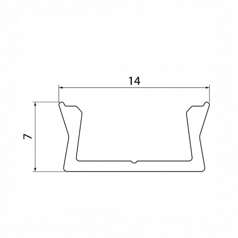 Aluminium profile for LED strip EUROLIGHT, white, 2m incl. Aluminium profile for LED strip EUROLIGHT, white, 2m incl.