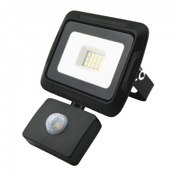 BREMEN LED floodlight with motion sensor 10W, 4000K, IP65, 80lm/W Eurolight