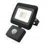 BREMEN LED floodlight with motion sensor 10W, 4000K, IP65, 80lm/W Eurolight