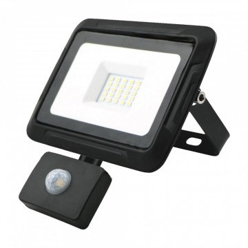 BREMEN LED prožektorius su judesio davikliu 20W, 4000K, IP65, 80lm/W Eurolight