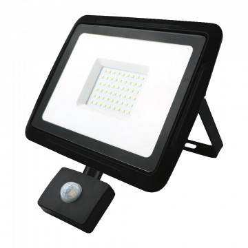 BREMEN LED floodlight with motion sensor 50W, 4000K, IP65, 80lm/W Eurolight
