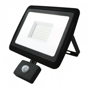 BREMEN LED prožektorius su judesio davikliu 50W, 4000K, IP65, 80lm/W Eurolight