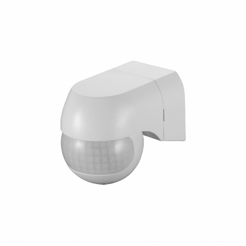 Judesio daviklis, PIR, 12m 800W 180° IP20 sieninis Eurolight
