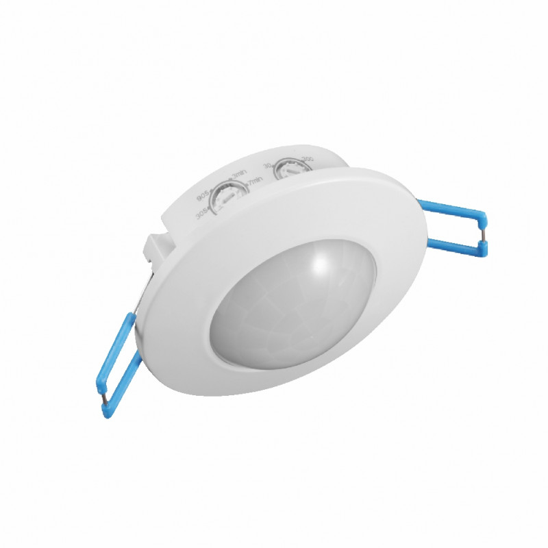 Judesio daviklis, PIR, 8m 2000W 360° IP20 virštinkinis/įleidžiamas Eurolight Judesio daviklis, PIR, 8m 2000W 360° IP20 virštinkinis/įleidžiamas Eurolight