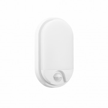 Tallin oval LED luminaire with motion sensor, 10W, 4000K, CRI80 IP54 850lm
