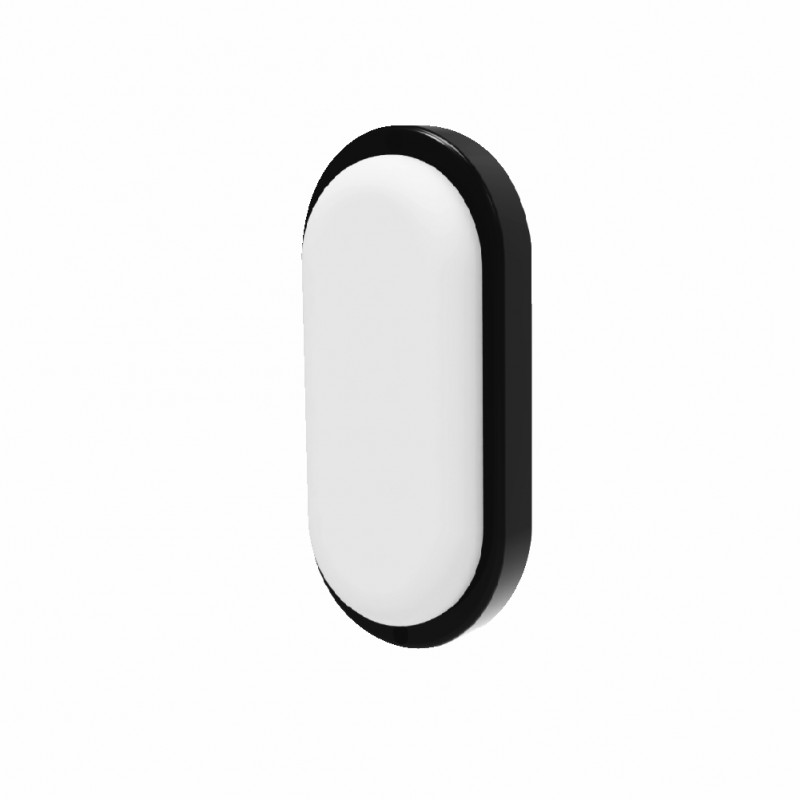 Riga oval LED šviestuvas 12W 4000K IP65 Eurolight BLACK Riga oval LED šviestuvas 12W 4000K IP65 Eurolight BLACK