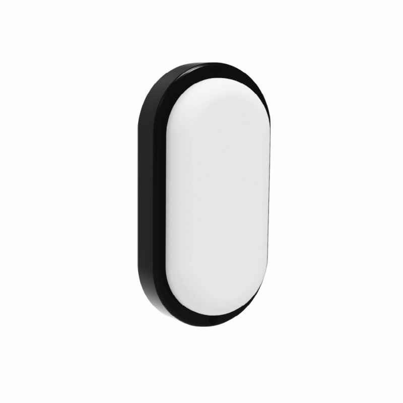 Riga oval LED šviestuvas 12W 4000K IP65 Eurolight BLACK Riga oval LED šviestuvas 12W 4000K IP65 Eurolight BLACK
