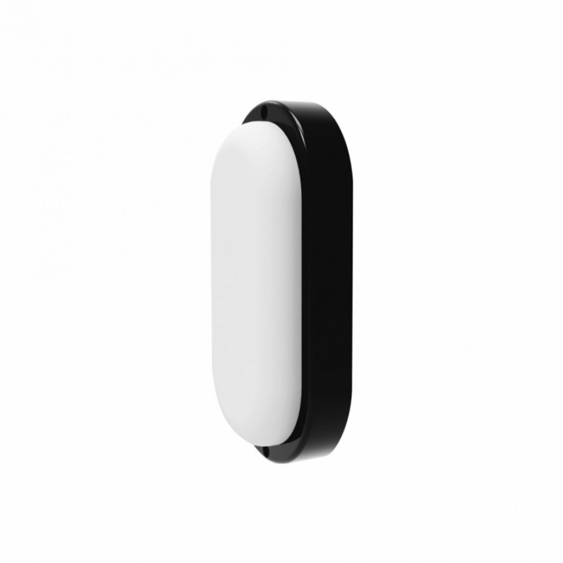 Riga oval LED šviestuvas 12W 4000K IP65 Eurolight BLACK