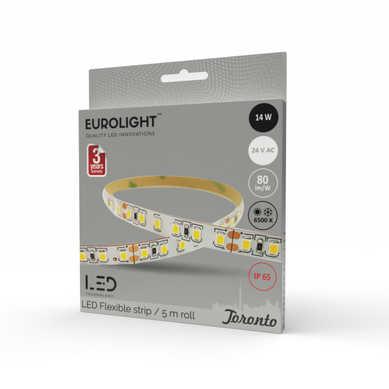 Epistar 2835 14W 6500K IP65 by silicon 96LED/m 5m Eurolight Epistar 2835 14W 6500K IP65 by silicon 96LED/m 5m Eurolight