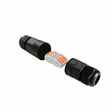 Connector hermetic for wires 2-pole crimp contacts 250V 16A 0,5-2,5mm2 IP68