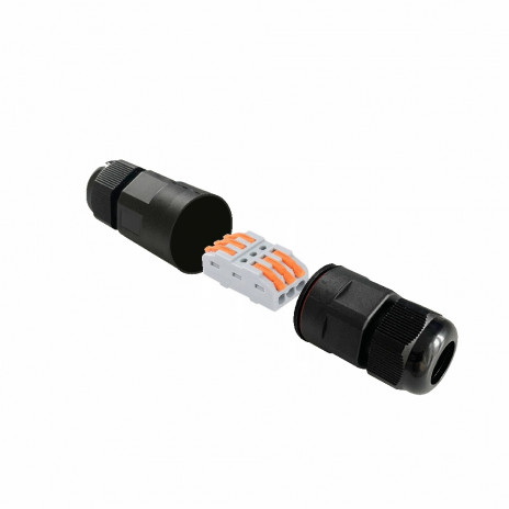 Connector hermetic for wires 2-pole crimp contacts 250V 16A 0,5-2,5mm2 IP68