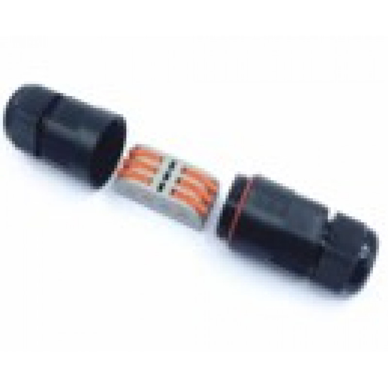 Connector hermetic for wires 2-pole crimp contacts 250V 16A 0,5-2,5mm2 IP68 Connector hermetic for wires 2-pole crimp contacts 250V 16A 0,5-2,5mm2 IP68