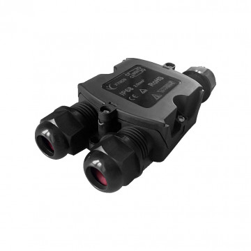 Jungtis hermetiška laidams 3polių, 250V, 16A, 0,5-2,5mm IP68 Eurolight